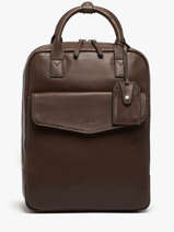 Sac à Dos Business Flandres 1 Compartiment Cuir Etrier Marron flandres EFLA8271