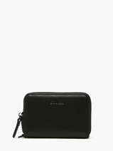 Porte-monnaie Cuir Etrier Noir oxer EOXE096M