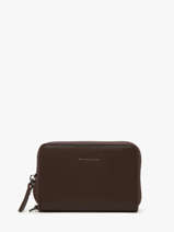 Porte-monnaie Cuir Etrier Marron oxer EOXE096M