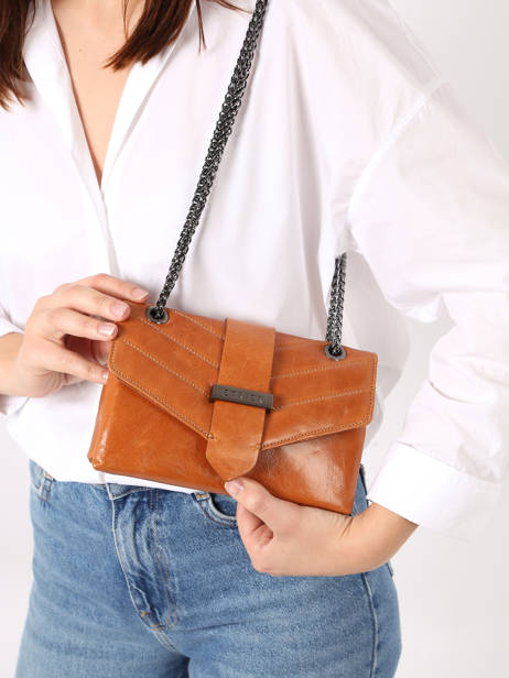 Sac Bandoulière Jana Amour Cuir Etrier Marron jana amour EJAM002R vue secondaire 1