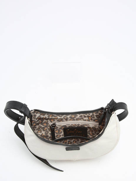 Sac PortÃ© Ã©paule S Sosoomao Coton Et Cuir Etrier Noir sosoomao coton ECSC057S vue secondaire 3