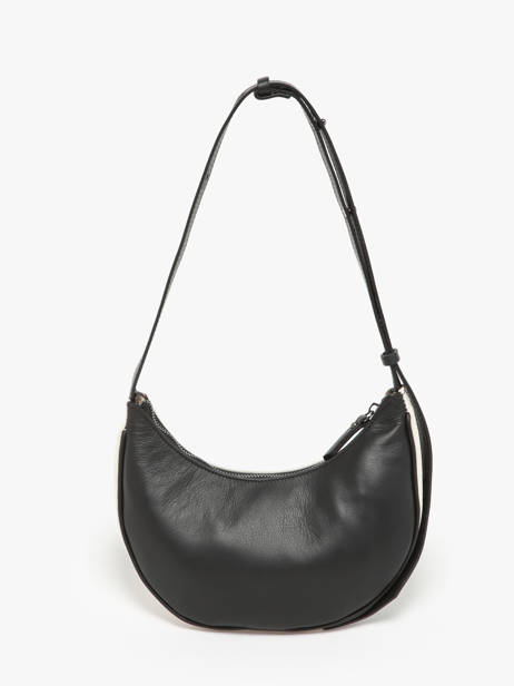 Sac PortÃ© Ã©paule S Sosoomao Coton Et Cuir Etrier Noir sosoomao coton ECSC057S vue secondaire 4