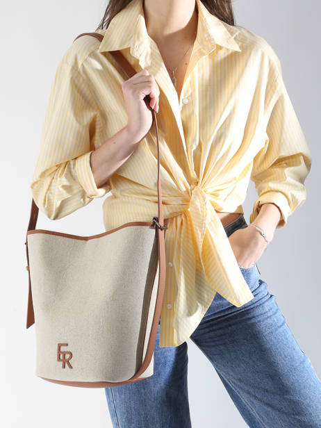 Sac Bandoulière Sac à Dos M Cavalier Toile Etrier Beige cavalier toile ECLT126M vue secondaire 1