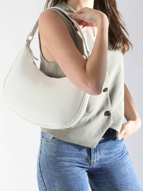 Sac PortÃ© Ã©paule Oxer Cuir Etrier Blanc oxer EOXE017M vue secondaire 1